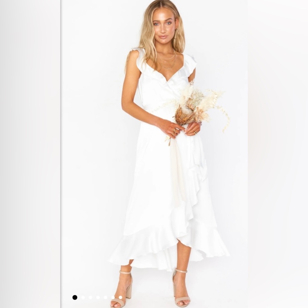 Samantha Ruffle Wrap Dress